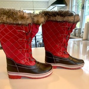 NWOT Storm by Cougar Winter Snow Boots w Fur Trim